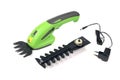 Electric rechargeable handheld trimmer for garden bush pruning and figurine decoration