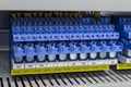 Electric relays in industry Royalty Free Stock Photo