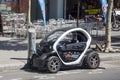 Electric Renault charges the battery