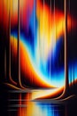 Electric Rhapsody abstract painting captures the electrifying energy