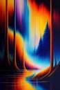 Electric Rhapsody abstract painting captures the electrifying energy