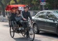 Electric rickshaw or pedicab in Beijing