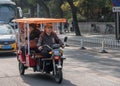 Electric rickshaw or pedicab in Beijing