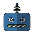 Electric robot avatar character