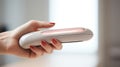 Electric roller nail file to remove rough skin generated by AI tool.