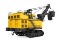 Electric Rope Shovel Isolated