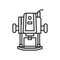 Electric router color line icon. Pictogram for web page, mobile app, promo. Royalty Free Stock Photo