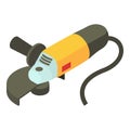 Electric sander icon, isometric 3d style