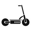 Electric scooter battery icon simple vector. Kick bike Royalty Free Stock Photo