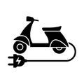 Electric scooter icon vector design template Royalty Free Stock Photo