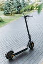 Electric scooter pedestrian zone park eco technology