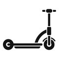 Electric scooter transport icon simple vector. Kick bike Royalty Free Stock Photo