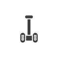 Electric segway vector icon