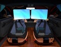 Electric self-driving SUV car interior design