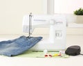 Electric sewing machine Royalty Free Stock Photo