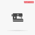 Electric Sewing Machine flat vector icon