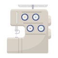 Electric sewing machine, overlock. Sewing and equipment single icon in cartoon style vector symbol stock illustration