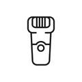 Electric shaver line icon. Hair removal method. Razor shaving.