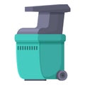 Electric shredder icon cartoon vector. Robot tool