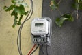 Electric smart meters for measuring Royalty Free Stock Photo