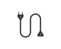 electric socket plug vector,illustration Royalty Free Stock Photo