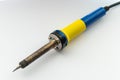 Electric soldering iron, close-up