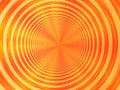 Electric spiral heated to a red, disappearing into perspective Royalty Free Stock Photo