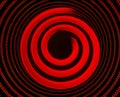 Electric spiral heated to a red. Heating coil element Royalty Free Stock Photo