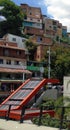 Electric stairs in the favela comune thirteen of medellin