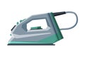 Electric Steam Iron, Household Appliance, Ironing Clothes Device Vector Illustration Royalty Free Stock Photo