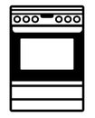 Electric stove icon vector for commercial use