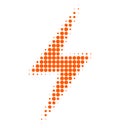 Electric Strike Halftone Dotted Icon