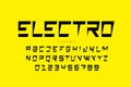 Electric style font