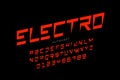 Electric style font