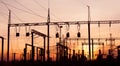 Electric Substation Royalty Free Stock Photo