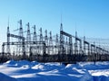 Electric substations in lifes of the person Royalty Free Stock Photo