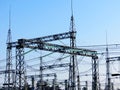 Electric substations in lifes of the person Royalty Free Stock Photo