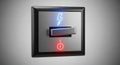Electric Switch Control Panel with Indicators Royalty Free Stock Photo