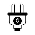 Electric switch Line Vector Icon easily modified