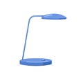 Electric table, desk lamp. Office desktop light equipment in modern trendy style. Luminaire for work, reading. Flat