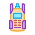 electric tester cable color icon vector illustration