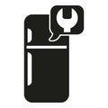 Electric tool fridge icon simple vector. Repair equipment Royalty Free Stock Photo