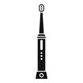 Electric toothbrush anatomy icon, simple style