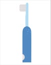 Electric toothbrush icon isolated on white background. Vector tooth care tool. Element for cleaning teeth. Dentistry equipment Royalty Free Stock Photo