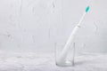 electric toothbrush on marble background