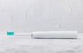 electric toothbrush on marble background