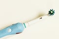 Electric toothbrush on white Royalty Free Stock Photo