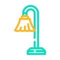 electric torchiere home accessory color icon vector illustration Royalty Free Stock Photo