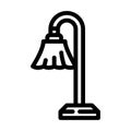 electric torchiere home accessory line icon vector illustration Royalty Free Stock Photo