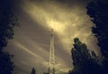 Electric tower sky Royalty Free Stock Photo